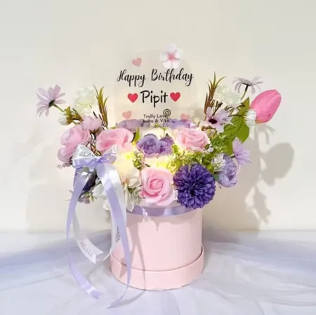 Bloom Box Akrilik Ucapan Ulang Tahun Pondok Aren